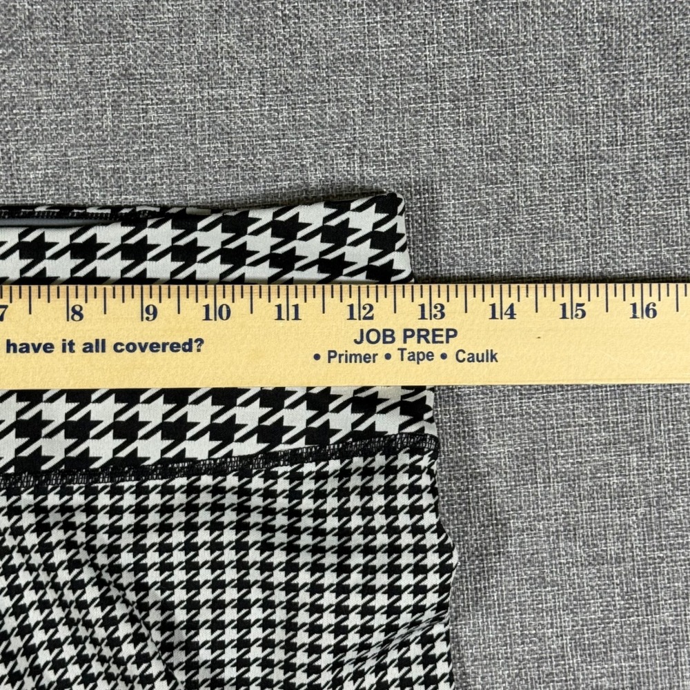 Nike Houndstooth Leggings Womens Small Black White Dri-FIT High Waist Athletic - Picture 8 of 9